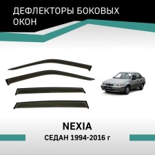 Defly window deflectors, for Daewoo Nexia, 1994-2016, sedan