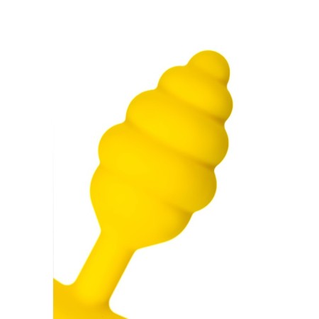 Anal plug Eromantica vikki, bee, silicone, 35x90 mm, yellow color-7