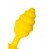 Anal plug Eromantica vikki, bee, silicone, 35x90 mm, yellow color