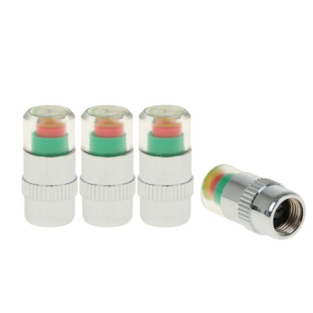 A cap with a tire pressure indication, 2.4 atm, set 4 pcs