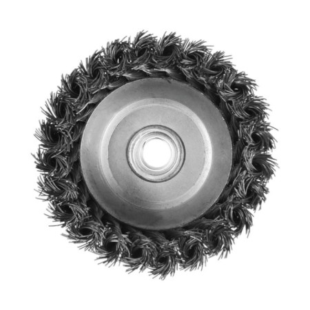 Metal brush for ushm tundra, twisted wire, "cup", M14, 100 mm-3