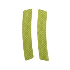 A car sticker, reflective, 13.5 × 2.5 cm, green, set 2 pcs