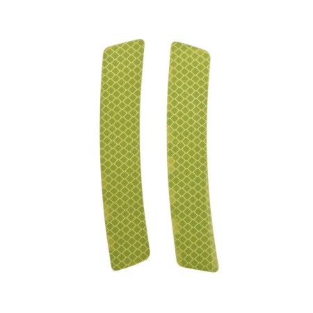A car sticker, reflective, 13.5 × 2.5 cm, green, set 2 pcs
