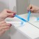 Brush-Chiste for cleaning windows and narrow openings of a share, with a scraper with a screensaver, color mix