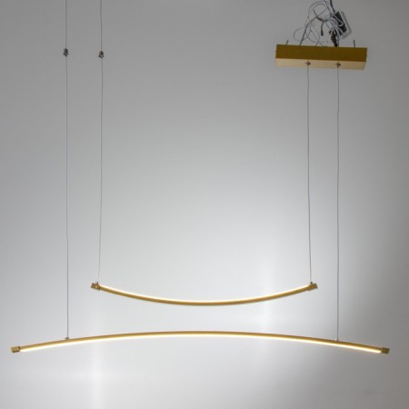 Lamp Bayerlux "Intens" LED 30W 3000k gold 90x25-125 cm-1