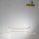 Lamp Bayerlux "Intens" LED 30W 3000k gold 90x25-125 cm