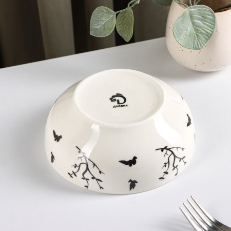 Salad Dolyana "Spring Evening", 600 ml, d = 15.5 cm, white color-2