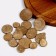 Decor made of wood "saws" gold, set 55 g, size: from 2 to 10 cm