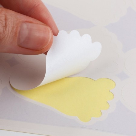 A set of personalized shoes, 6 pairs, 2.8 × 5 cm, white color-5