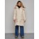 Coat insulated winter female, size 44, beige color