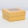 The box is folding, the lid is, with a window, craft, 10 x 10 x 5 cm