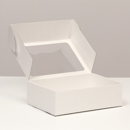Self -charged box with a window, white, 31 x 22 x 9.5 cm-2