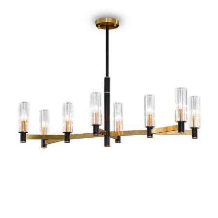 Caustra Freya Fr5167PL-08BS Ambra, 922x390x758 mm, E14, 8x40W, 1000lm, 3000k, brass color