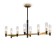Caustra Freya Fr5167PL-08BS Ambra, 922x390x758 mm, E14, 8x40W, 1000lm, 3000k, brass color