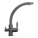 Kitchen mixer Ulgran U017-342, two-wound, graphite color