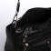 Female bag on one shoulder, on a zipper, black color