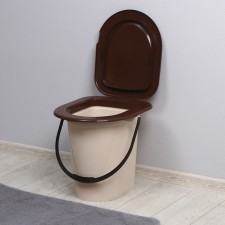 Bucket-loop, h = 40 cm, 17 l, removable chain, beige