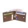 Purse, button, brown color