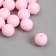 Beads for creativity plastic "Pale pink" matte d = 1.2 cm set 20 g