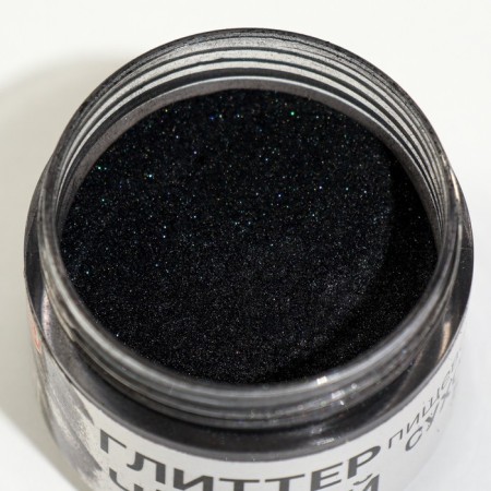 Glitter Kandurin Condermy "Black", fraction 10-60 µm, 5 g-3