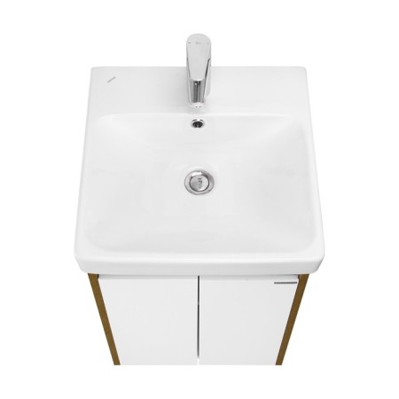 Tumbling under the Aquaton Skandon DOORS, 45 cm, white gloss color, rustic oak-3