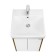 Tumbling under the Aquaton Skandon DOORS, 45 cm, white gloss color, rustic oak