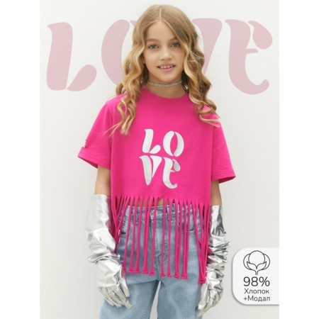 T -shirt Children's Amarobaby Rope, height 140 cm, pink color-1