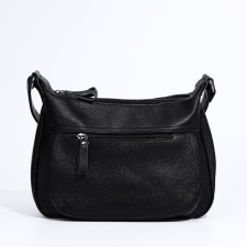Bag Cross-Bodi with a zipper, black color