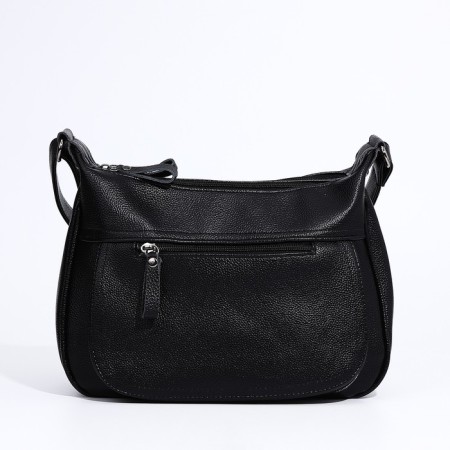 Bag Cross-Bodi with a zipper, black color