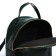 Women's backpack made of artificial leather with lightning, 1 pocket, green color