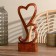 Souvenir tree "Two hearts" Brown color 30x14x3.5 cm