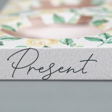 Capcake box, confectionery packaging, 2 rose cells, 16 x 8 x 11.5 cm-2