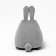 Milk-Milk chair, size 80x90 cm velor, color gray color