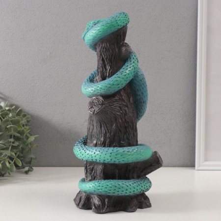 New Year's figure "Snake on the hemp" 33 x 14 x 15 cm.-3