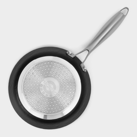 Pan Magistro Rock Stone, D = 20 cm, h = 4 cm, anti -stick coating, induction, black color-6