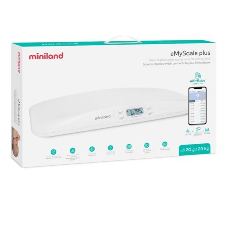 Libra Children's Electronic Miniland EMYSCALE PLUS, up to 22 kg, Connect Emybaby, 3haa-2