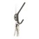 Furniture hook CAPPIO TKD030, two -rod, graphite color