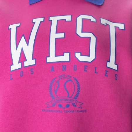 Women's sweatshirt was launched, pink color, size m (42-44)-7