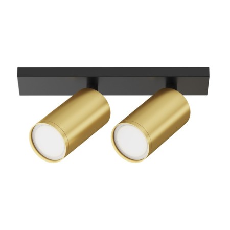 Technical C051CL-U-02BMG, 2XGU10, 10W, 34.4x6x12 cm lamp, black and matte gold-2
