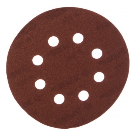 Circle abrasive grinding bison 35350-125-180, perforated, P180, 125 mm, 5 pcs.-1