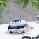 Gzhel box "Turtle", white-blue, ceramics,