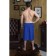 Male Kilt with embroidery, blue, Makra