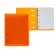 A notebook on rings A5 80 sheets in Calligrata Calges Orange, plastic cover, offset block