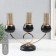 Summary Metal for 3 candles "Dark Knight" black matte with gold 36x24x12 cm