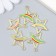 Decor for creativity Metal, enamel "Star with Rainbow" Gold Mix 2x2.4 cm