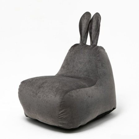 Milk-Milk chair, size 80x90 cm velor, dark gray color
