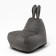 Milk-Milk chair, size 80x90 cm velor, dark gray color