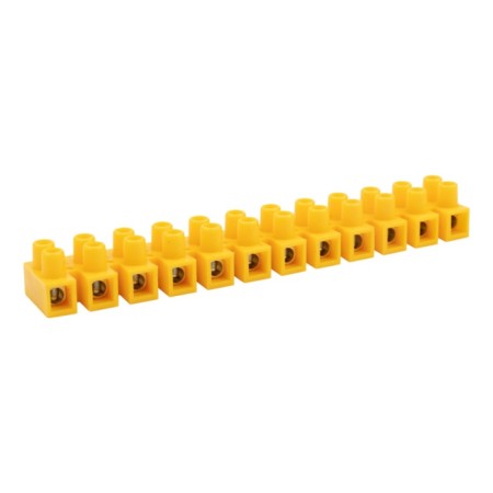 Klement screw block KV-16 6-16, current 30 A, polypropylene yellow rexant (10 pcs.