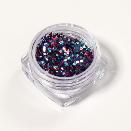 Sparkles for decor, medium/small, blue/red color-2