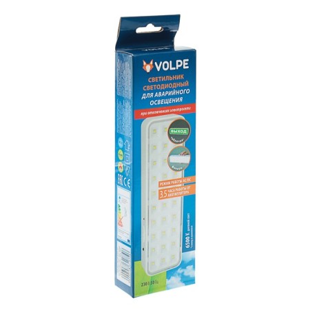 LED LED emergency lighting Volpe, "output",! battery, 2 watts, 6500k, 230 V-3